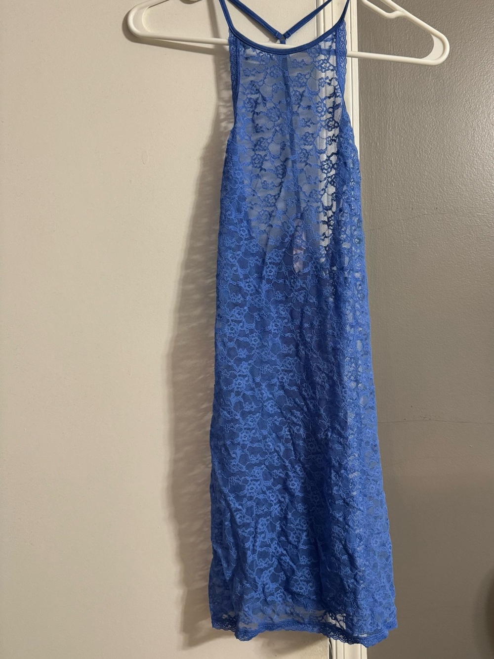 Victoria's Secret Royal Blue Lace Nightgown